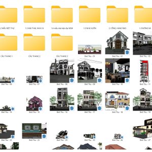 Ngoại thất hiện đại Sketchup