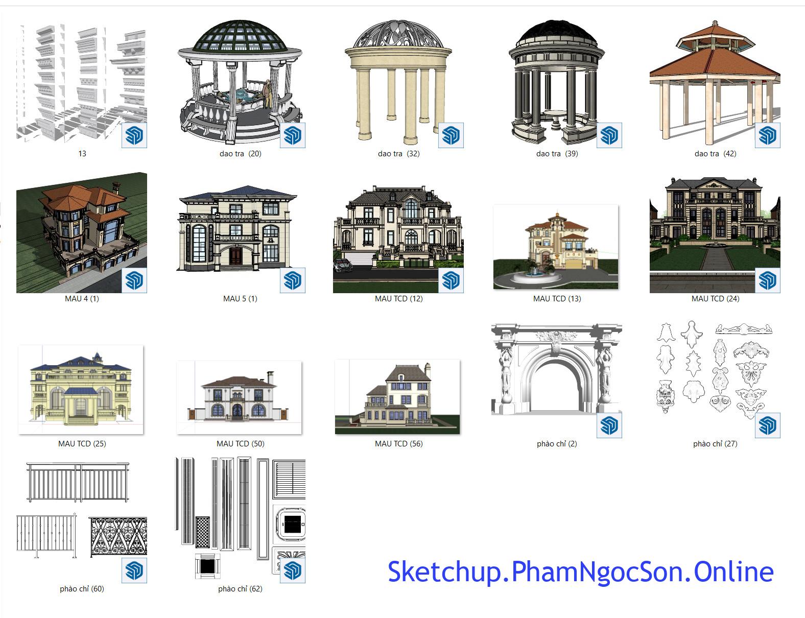 Tải thư viện sketchup Tải thư viện sketchup