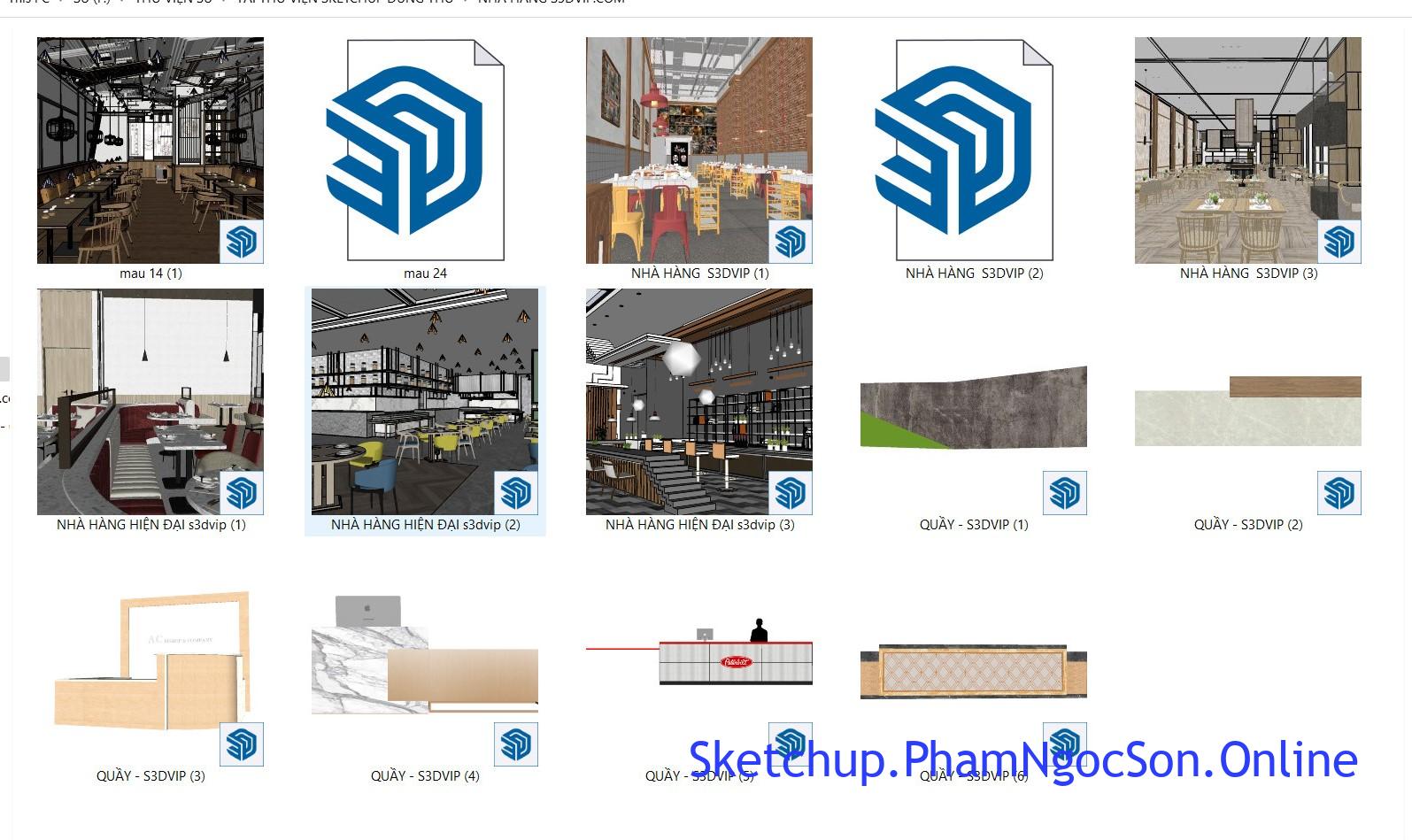 Tải thư viện sketchup Tải thư viện sketchup